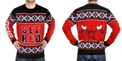 Jerseys Factory Cheap Chicago Bulls Men's NBA Ugly Sweater-1