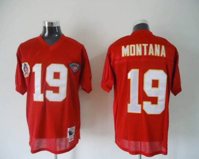 Jerseys Factory Cheap Mitchell & Ness Chiefs #19 Joe Montana Red