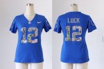 Jerseys Factory Cheap Nike Colts #12 Andrew Luck Royal Blue Team