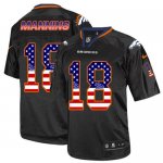 Jerseys Factory Cheap Nike Broncos #18 Peyton Manning Black Men'