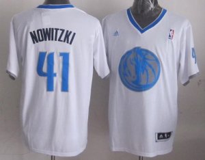 Jerseys Factory Cheap Mavericks #41 Dirk Nowitzki White 2013 Chr