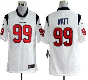 Jerseys Factory Cheap Nike Texans #99 J.J. Watt White Men's Stit