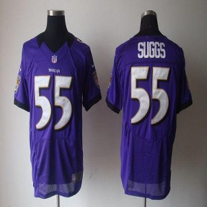 Jerseys Factory Cheap Nike Ravens #55 Terrell Suggs Purple Team