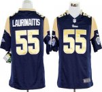 Jerseys Factory Cheap Nike Rams #55 James Laurinaitis Navy Blue