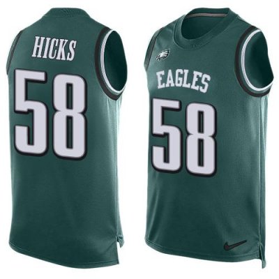 Jerseys Factory Cheap Nike Eagles #58 Jordan Hicks Midnight Gree