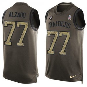 Jerseys Factory Cheap Nike Raiders #77 Lyle Alzado Green Men's S