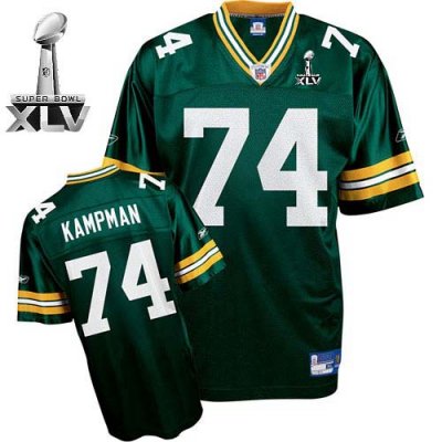 Jerseys Factory Cheap Packers #74 Aaron Kampman Green Super Bowl