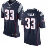 Jerseys Factory Cheap Nike Patriots #33 Kevin Faulk Navy Blue Te