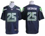 Jerseys Factory Cheap Nike Seahawks #25 Richard Sherman Steel Bl