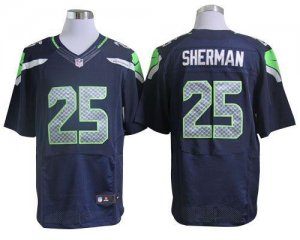 Jerseys Factory Cheap Nike Seahawks #25 Richard Sherman Steel Bl