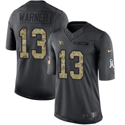 Jerseys Factory Cheap Nike Cardinals #13 Kurt Warner Black Men's