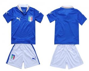 Jerseys Factory Cheap Italy Blank 2012/2013 Blue Home Kid Soccer