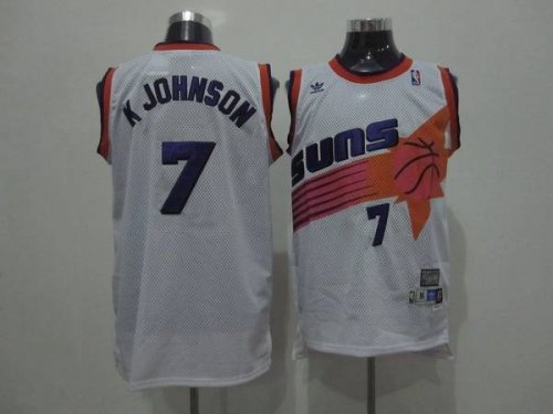 Jerseys Factory Cheap Suns #7 Kevin Johnson White Swingman Throw