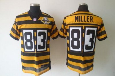 Jerseys Factory Cheap Nike Steelers #83 Heath Miller Yellow/Blac