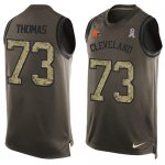 Jerseys Factory Cheap Nike Browns #73 Joe Thomas Green Men's Sti