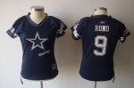 Jerseys Factory Cheap Cowboys #9 Tony Romo Blue 2011 Women's Fie