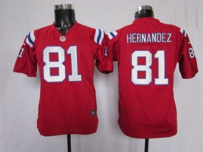 Jerseys Factory Cheap Nike Patriots #81 Aaron Hernandez Red Alte