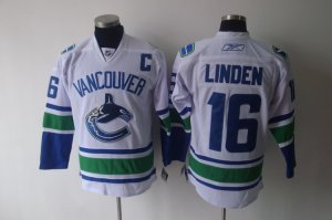 Jerseys Factory Cheap Canucks #16 Trevor Linden White Embroidere