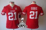 Jerseys Factory Cheap Nike 49ers #21 Frank Gore Red Team Color S