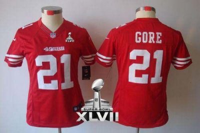 Jerseys Factory Cheap Nike 49ers #21 Frank Gore Red Team Color S