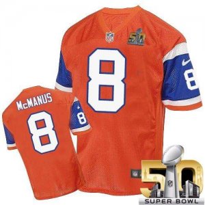 Jerseys Factory Cheap Nike Broncos #8 Brandon McManus Orange Thr
