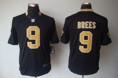 Jerseys Factory Cheap Nike Saints #9 Drew Brees Black Team Color