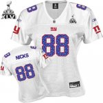 Jerseys Factory Cheap Giants #88 Hakeem Nicks White Women's Swee