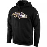 Jerseys Factory Cheap Men's Baltimore Ravens Nike Black KO Logo