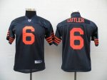 Jerseys Factory Cheap Bears #6 Jay Culter Blue/Orange 1940s Thro