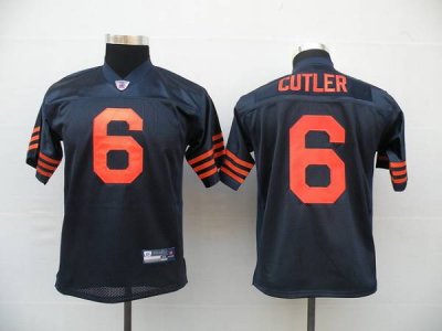 Jerseys Factory Cheap Bears #6 Jay Culter Blue/Orange 1940s Thro