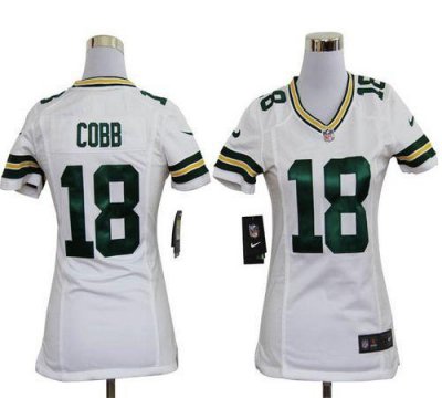 Jerseys Factory Cheap Nike Packers #18 Randall Cobb White Women'