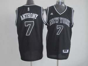 Jerseys Factory Cheap Knicks #7 Carmelo Anthony Black Shadow Sti