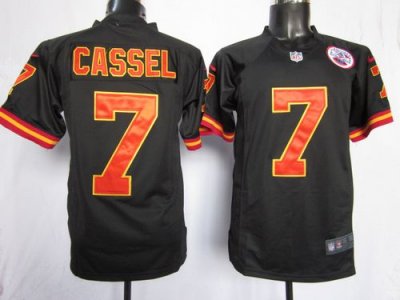Jerseys Factory Cheap Nike Chiefs #7 Matt Cassel Black Alternate