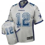 Jerseys Factory Cheap Nike Cowboys #12 Roger Staubach Grey Men's