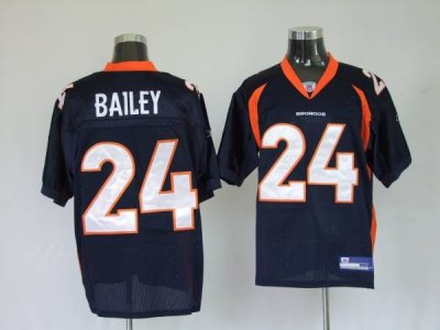 Jerseys Factory Cheap Broncos #24 Champ Bailey Blue Stitched NFL