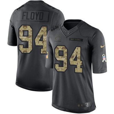 Jerseys Factory Cheap Nike Bears #94 Leonard Floyd Black Men's S