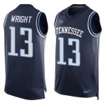 Jerseys Factory Cheap Nike Titans #13 Kendall Wright Navy Blue A