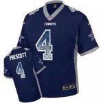 Jerseys Factory Cheap Nike Cowboys #4 Dak Prescott Navy Blue Tea