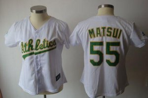 Jerseys Factory Cheap Athletics #55 Hideki Matsui White Women's