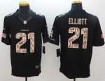 Jerseys Factory Cheap Nike Cowboys #21 Ezekiel Elliott Black Men