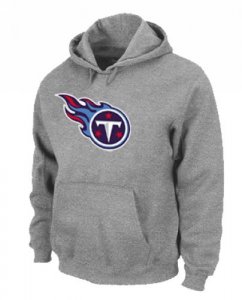 Jerseys Factory Cheap Tennessee Titans Logo Pullover Hoodie Grey