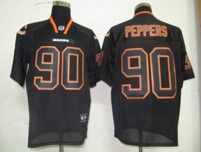 Jerseys Factory Cheap Bears #90 Julius Peppers Lights Out Black