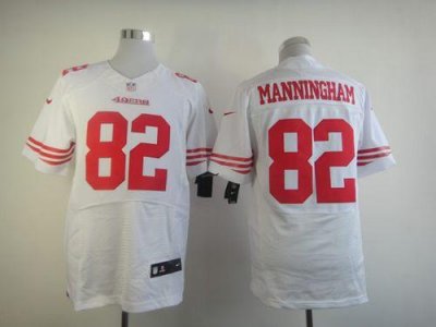 Jerseys Factory Cheap Nike 49ers #82 Mario Manningham White Men'
