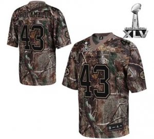 Jerseys Factory Cheap Steelers #43 Troy Polamalu Camouflage Real