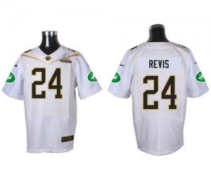 Jerseys Factory Cheap Nike Jets #24 Darrelle Revis White 2016 Pr