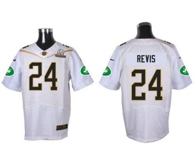 Jerseys Factory Cheap Nike Jets #24 Darrelle Revis White 2016 Pr