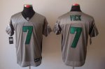 Jerseys Factory Cheap Nike Eagles #7 Michael Vick Grey Shadow Me