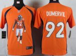 Jerseys Factory Cheap Nike Broncos #92 Elvis Dumervil Orange Tea