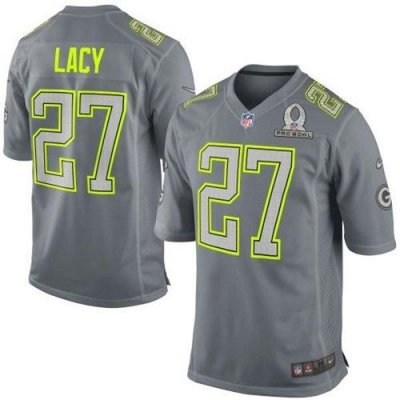 Jerseys Factory Cheap Nike Packers #27 Eddie Lacy Grey Pro Bowl