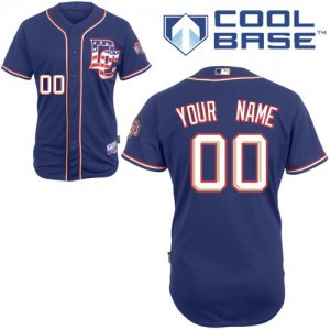 Jerseys Factory Cheap Nationals Authentic Blue Cool Base Basebal
